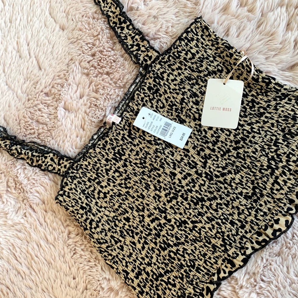 Cheetah Print Lottie Moss Ripped Tank